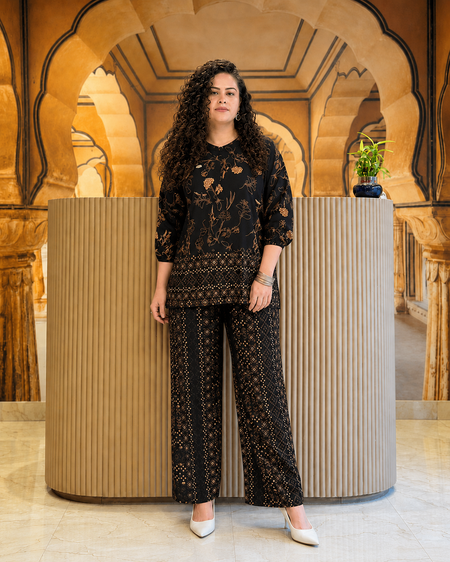 Women’s Black Stylish Co-Ord Set