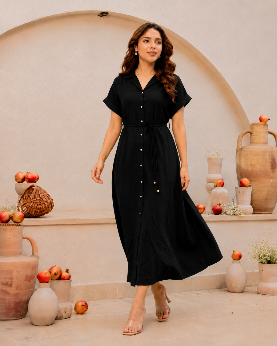 Noir Muse Ethnic Set -Black