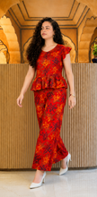 Midnight Heritage Co-Ord Set-Rust Red