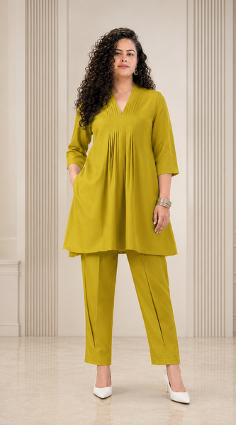 Premium Rayon Kurti Pant Co-ord Set for Women