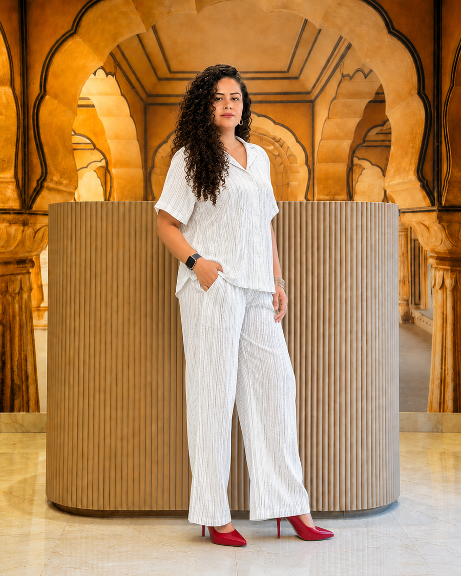 Sahara Vibe Two Piece Set -White