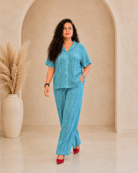 Sky Pure Linen Co-ord Set