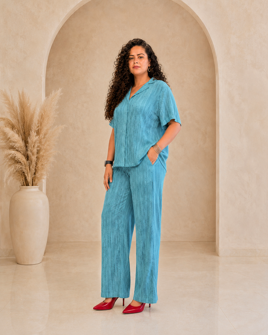 Willow Tide Co-Ord Set -Sky